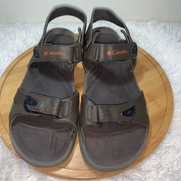 COLUMBIA Mens Sandals Hook and Loop BROWN Outdoor Omni Grip Size 12 Walking - Picture 2 of 8